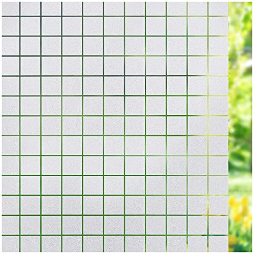 3D-Glasfolie, Sichtschutz, Fensterfolie, statisch haftend, matt, blickdicht, Glasfolie, kein Kleber, UV-Schutz, Dekor für Büro, B 60 x L 200 cm