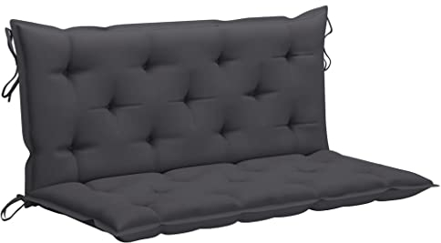 INLIFE Auflage für Hollywoodschaukel Anthrazit 120 cm Stoff