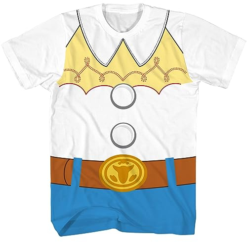 Disney Toy Story I Am Jessie Kostüm T-Shirt, Weiss/opulenter Garten, X-Klein