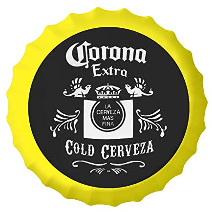 Kompatibel mit Corona Vintage Metallblech Extra Schilder Flaschenverschluss Wandschild Poster Cafe Bar Pub Club Wand Home Decor 13,8 Zoll