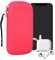 kwmobile Handytasche für Smartphones XXL - 7 - Neopren Handy Hülle Neon Pink - Handy Tasche 17,7 x 8,5 cm Innenmaße
