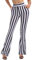 Damen Leggings Vertikal Gestreift Stretch Schlaghosen Leggins Streifen Lange Hosen Halloween Fasching Kost?m Hohe Taille D?nne Dehnbar Schlank H?fthose Yoga Fitness Workout Hose Schwarz Schlaghosen M