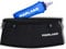 MARLOAR Ceinture Running + Flasque Running 250ml en Cadeau - Ceinture Hydratation Running - Ceinture de Course avec Porte dossard et Porte bâton Inclus pour Le Trail Running, Noir (Black, S)