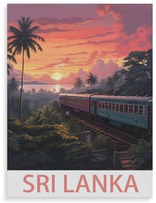 klassisches Puzzle 1000 Stück，Sri Lanka Vintage Reiseplakate，Einzigartige Heimdekorationen Und Geschenke（50x70cm）-AF12