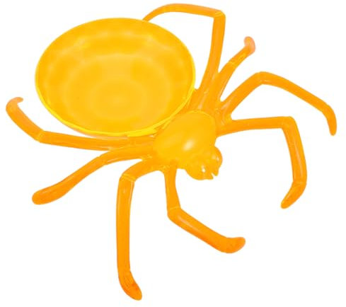 NAMOARLY Unique Spider Design Food Plate Halloween Reusable Tray for Snacks Decorative Serving Dish