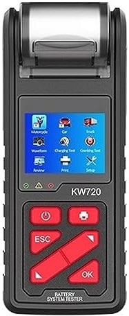 6V 12V 24V Batterietester Analysator Ladekurbeltestgerät For Motorrad PKW LKW Mit Integriertem Drucker