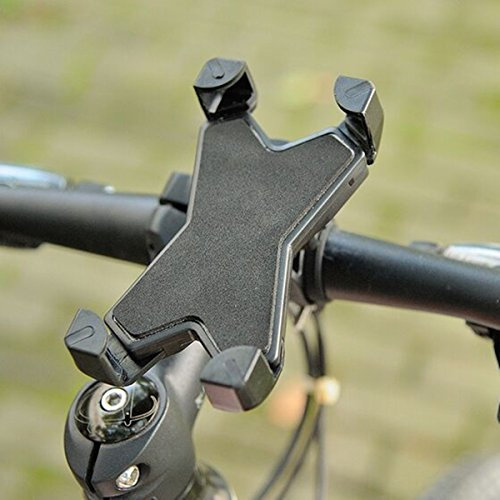 EsportsMJJ 360° Fahrrad Bike Lenker Halterung Fahrradständer Für 3,5-7'' Mobile Phone - Schwarz