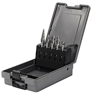YUFUTOL Hartmetall-Frässtifte für Aluminium – 5-teiliges Aluminium-Frässtift-Set, 6,35 mm Schaft für Schleifer, Metallschnitzen, Polieren, Gravieren, Bohren