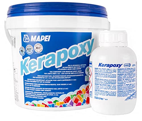 MAPEI Kerapoxy Epoxidharz Fugenmörtel für fliesen 2K 5 kg (Terracotta Nr 143)