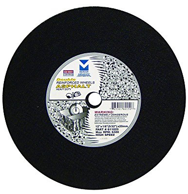 Mercer Industries Trennscheiben für Asphalt (612 x 1/8 x 20 mm), 10 Stück