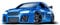 DR!FT Racer BLUE BLIZZARD Gymkhana Edition ferngesteuertes drift Auto, Rc Car mit realistischer Fahrdynamik zur Steuerung mit Iphone oder Android, reales Fahrverhalten simuliert via App