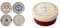 Creative Tops “Gourmet Cheese” Set of 4 Ceramic Side Plates, 19.1 cm (7½) & Gourmet Cheese Ceramic Camembert Cheese Baker, 12 cm (4¾)