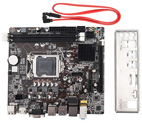 Placa base de computadora de escritorio, Tarjeta de sonido integrada/Tarjeta de red, Placa base LGA 1155 USB3.0 SATA, para Intel B75, Soporte SSD Unidad de estado sólido Transmisión de alta velocidad