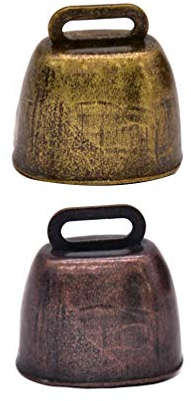 2 Stück Glöckchen Metall Vintage Kleinen Glocken Basteln Laut Bauernhoftiere Schaf Kuh Glocke Hund Katze Halsband Anhänger DIY Windspiele Machen Festival Dekoration