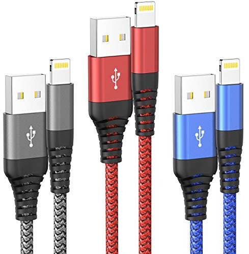 Ofuca iPhone Charger,3Pack 6FT/1.8M iPhone Charger Cable MFi Certified Lightning Cable Fast Charging Wire Compatible with iPhone 14 13 12 11 Pro Max XS XR X 8 7 6 Plus 5 SE