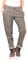 ZARMEXX Pantalon de survêtement en coton à carreaux pour femme, beige, taille unique