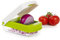 PrepWorks Compact Veggie Chopper – Space-Saving Manual Vegetable Cutter, Easy-to-Use, Stainless Steel Blades, BPA-Free