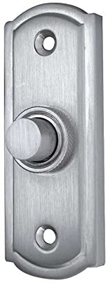 Dart Sloane Bell Push - Satin Chrome