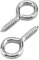 QWORK® 60 pezzi viti ad occhiello, 40 * 19 mm, viti ad anello, zincati, per tende hardware articoli artigianali