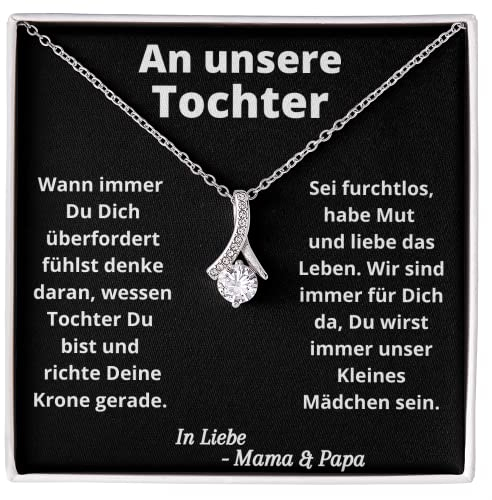 An Unsere Tochter, Geburtstaggeschenk für Tochter, Geburtstag Papa Tochter, Geschenk für Tochter von Eltern