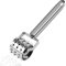 GEBAUM 19 CM Meat Tenderizer Tool, Silberner Edelstahl Fleischklopfer Hammer, Rollentyp Fleischklopfer Hammer Mallet, Zum Marinieren von Fleisch wie Steaks und Schweinekoteletts