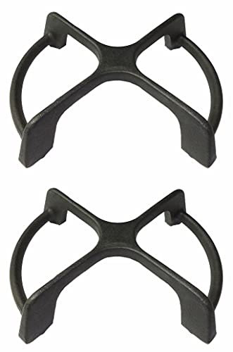 Whirlpool Ignis Bauknecht - Griglia in ghisa nera opaca 183 x 150 mm. 481245838113 - C00319143 - per cucina piano cottura - G2514 (2 pezzi)