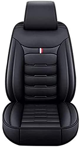 Autositzbezüge Set für MG ZS EV MG3 MG4 MG5 MG7 GT HS RX5, PU Leder Allwetter Wasserdicht Autositzbezug Vorne und Hinten Sitzauflage Schutz Auto Zubehör,Standard-Black_A