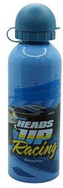 Gourde Bleue bouchon bleu Disney Cars -Heads Up Racing- - 500 ml
