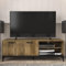 Galano Lawrence 2-Door TV Unit – 140cm Entertainment Centre for TVs up to 65” – Modern Storage Cabinet with Large Compartments – Knotty Oak Finish