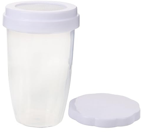 Alipis Sucrier en Saupoudreur Shaker À Cacao avec Couvercle Ensemble D'outils De Cuisson Cuisine À Domicile Plastique 1 Pièce