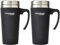 Thermocafe 420 ml Plastic and Stainless Steel Soft Touch Travel Mug, Black, 1 Count (Pack of 2)