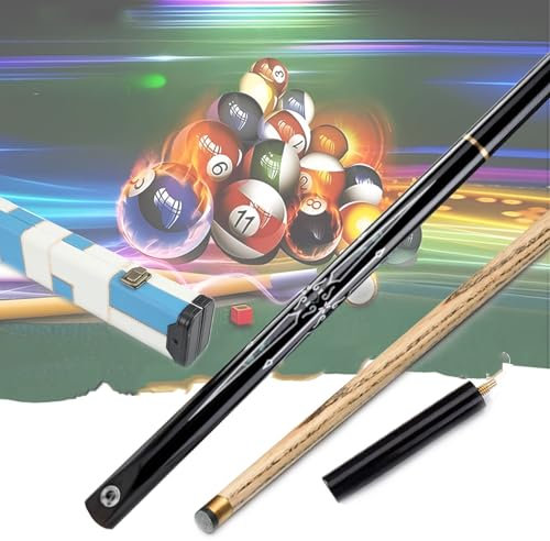 Snooker-Queues 3/4-teilig mit Etui, Snooker- und Pool-Queues für Erwachsene mit Etui, 57 Zoll, Billard-Queue 10 mm, Snooker 3/4 Geteilte Struktur, Unisex (Farbe: 3)