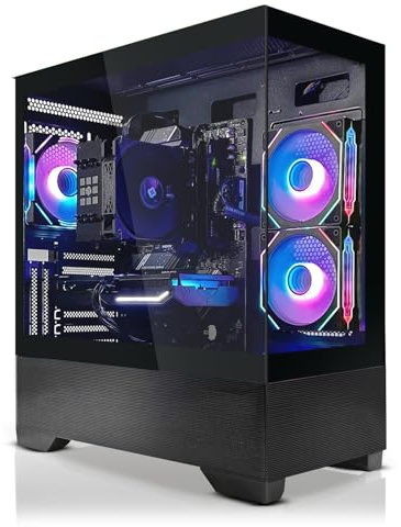 SYSTEMTREFF Gaming PC Intel Core i5-12400F 6x4.4GHz | Nvidia RTX 5070 12GB DX12 | 1TB M.2 NVMe | 32GB DDR4 RAM | Windows 11 | WLAN Desktop Computer Rechner für Gamer, Zocker & Streamer