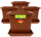 SUSTANIA Macetero grande para exteriores, juego de 4 unidades – 40 x 40 cm, robusta, maceta grande, terracota, maceta alta para jardín y terraza