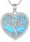 Aniu Collar Árbol de la Vida Plata de Ley 925, Colgante Árbol de la Vida Originales para Mujeres, Suerte Familiar Joyería Árbol de la Vida para Mujeres Niñas Mamá (Collar árbol de la vida 13-2)