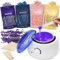 scaldacera kit cera brasiliana ceretta brasiliana: scaldacera 400g Cera, brasiliana kit completo scalda cera per ceretta per Uomo Donna 30 Spatole Bianco