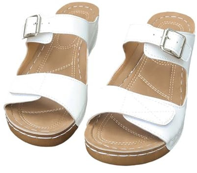 Ciabatte Ortopediche Donna Estive Supporto Arco Plantare Comode Eleganti Antiscivolo Leggere Pelle Flip Flop Pantofole Gomma Suole Doccia Mare Piscina Comodi Infradito Ortopediche Donna