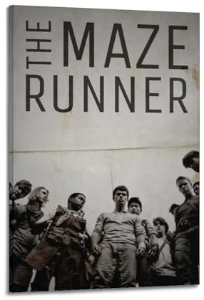 szzmyo Filmposter The Maze Runner, dekoratives Gemälde, moderne ästhetische Leinwand, Poster, Schlafzimmer-Kunst, Wohnzimmer, Dekoration, Poster, 30 x 45 cm, Rahmenstil