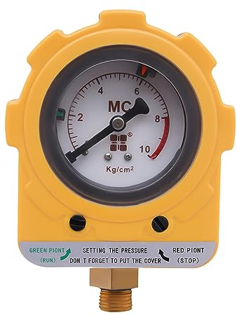 10 Bar 1/4 Manometer Druckregler für Pumpe Druckregelschalter Druckpumpe Automatische Druckregler Druckschalter Regler Intelligenter Regler für Wasserpumpe