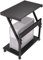 Faesun Computer Tower Cart – Höhenverstellbarer PC-Ständer, 2-stöckige ATX-Gehäuse, CPU-Halterung, Heimbüro, Gaming-Schreibtischzubehör mit rollenden, feststellbaren Rädern, Laptop-Tisch, stehender