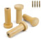 HJIAMA 4 Piezas Gancho Pared, Hat Hooks, Perchero Madera Pared Cilíndrico con Tornillos Montaje para Colgar Toallas, Ropa, Sombreros, Bolsos