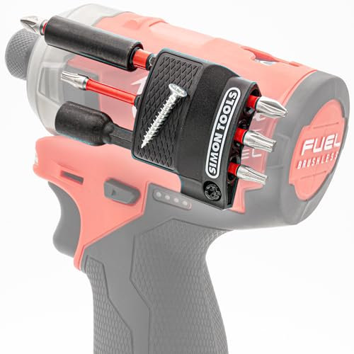 Simon Tools Magnetischer Bithalter für Milwaukee M12 Schlagschrauber & Bohrmaschine - Milwaukee Bithalter für M16