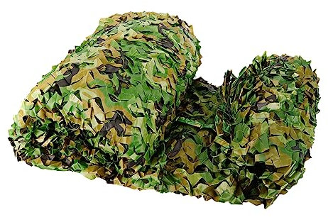 Vielrosse Filet de camouflage pour décoration, paysage forestier, chasse, brise-vue, camping, jardin, 4 x 6 m