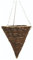 37cm, 14Inch Wicker Basket Planter – Natural Rattan Willow Hanging Pots with Polythene Liner & Sturdy Metal Chain – Large Decorative Cone Shaped Planters for Indoor & Outdoor (Pack 1)
