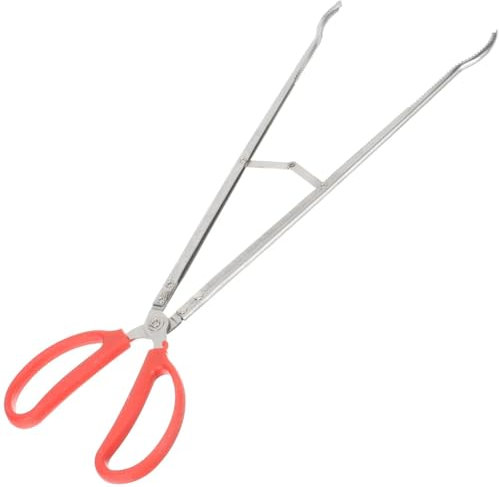 Pince à feu Pince à Bois de Chauffage Pince à déchets Robuste en Acier Inoxydable pour Foyer Outils pour Foyer Pince à bûches Longue pour Griffe extérieure en métal