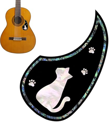Acoustic Guitar Pickguard, Stringed Instrument Anti-Scratch Sticker, Protective Guitar Pickguard, Scratch-Resistant Protective Sticker Pickguard for Acoustic Guitar Maintenance
