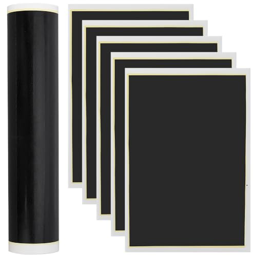BENECREAT 6 papier de Marquage Laser Noir Papier de Gravure Laser de 39x27cm pour la Découpe de Céramique de Verre et de Métal