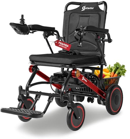 Aotedor Electric Wheelchair for Adults, 18 Miles Long Range Wheelchairs