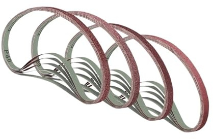 Schleifband 5 Stück 10 x 330 mm Schleifbänder, Polierbänder, Körnung 40, 60, 80, 100, 120, 180, 240, 320, for Bandschleifer, Holz- und Metallbearbeitung(5pcs 120 Grit)