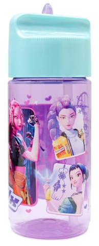 ms móvil shop Botella de Agua 430 ml KPOP Antigoteo ECOZEN Rosa, Reutilizable y Libre de BPA, Ligera y Resistente, Ideal para Paseos, Salidas, Excursiones y Deporte Diario